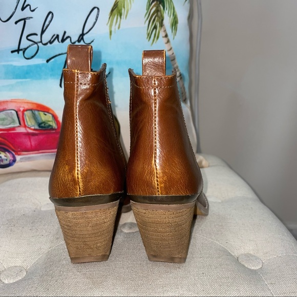 Not Rated Women's For My Peeps Faux Leather Almond Toe Heeled Ankle Boot - Picture 6 of 14